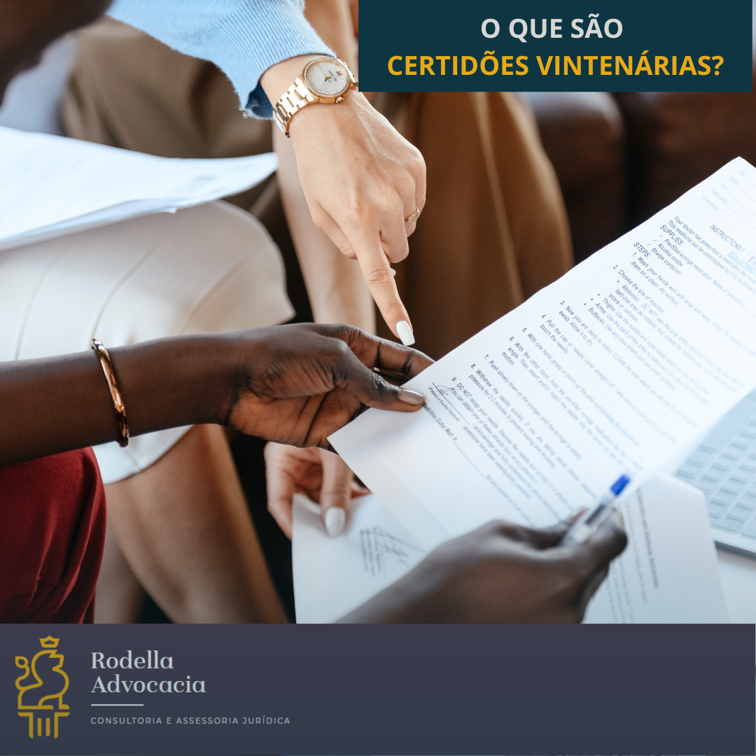 O que são certidões vintenárias?