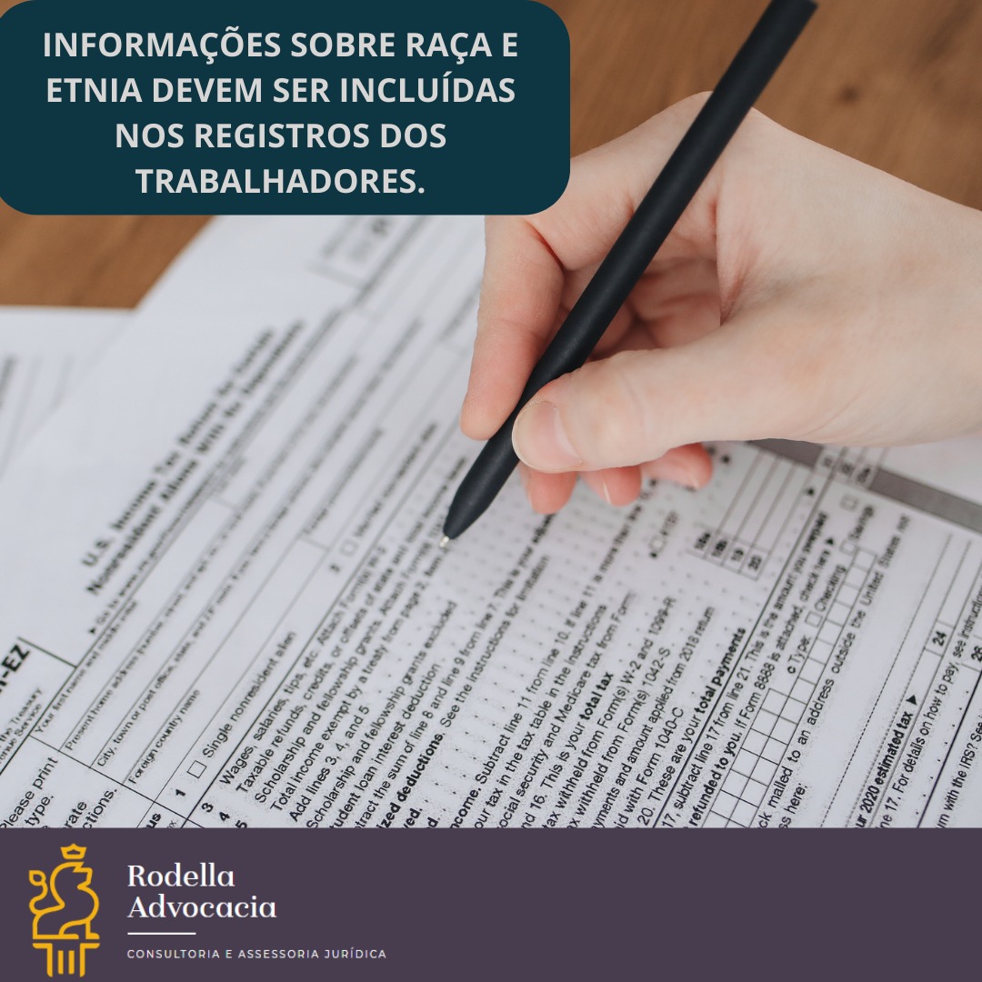 Informações sobre raça e etinia devem ser incluías nos registros dos trabalhadores